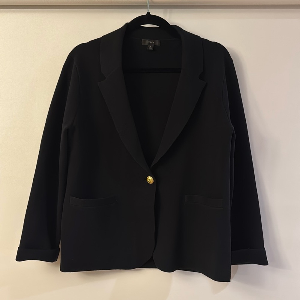 Black JCrew Sweater Blazer